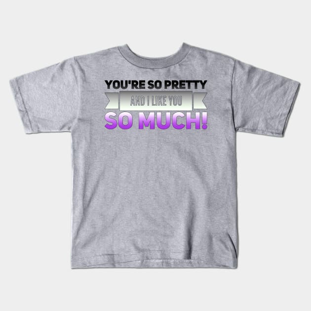 You're so Pretty (asexual) Kids T-Shirt by NerdPancake
